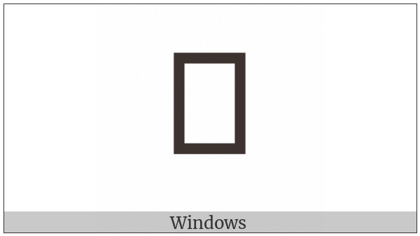 Kharoshthi Sign Bar Above on various operating systems