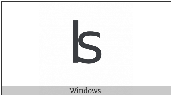 Latin Small Letter Ls Digraph on various operating systems