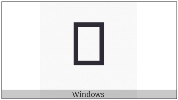 Old South Arabian Letter Kheth on various operating systems