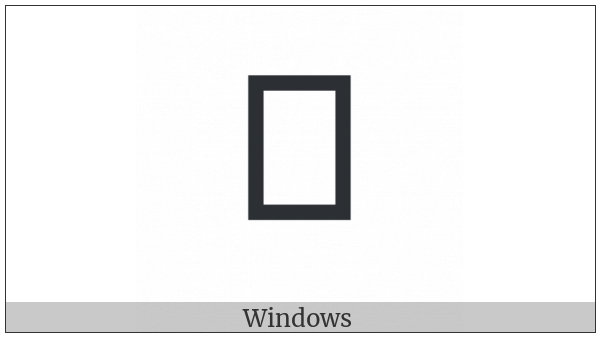 Old South Arabian Letter Theth on various operating systems