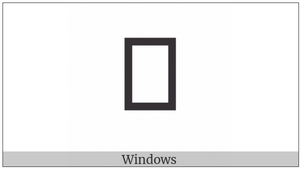 Old North Arabian Letter Yeh on various operating systems