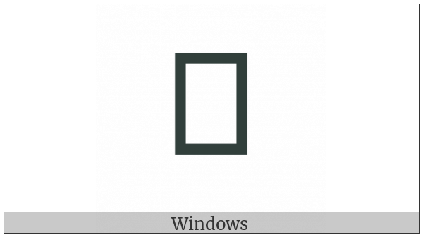 Old North Arabian Number Twenty on various operating systems