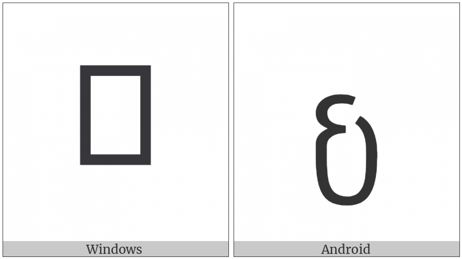 Tai Tham Sign Caang on various operating systems