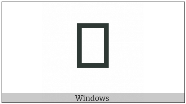 Manichaean Abbreviation Mark Below on various operating systems