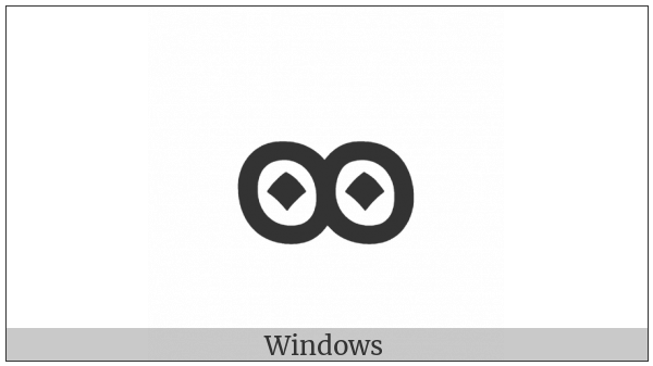 Manichaean Punctuation Double Dot Within Dot on various operating systems