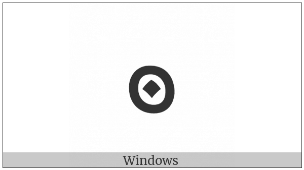 Manichaean Punctuation Dot Within Dot on various operating systems