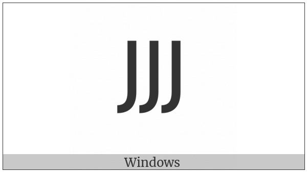 Inscriptional Parthian Number Three on various operating systems