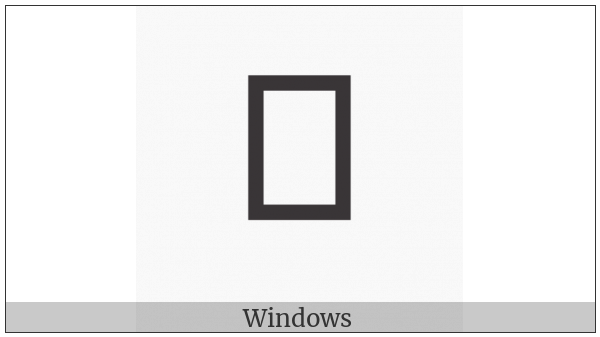 Old Turkic Letter Yenisei Ab on various operating systems