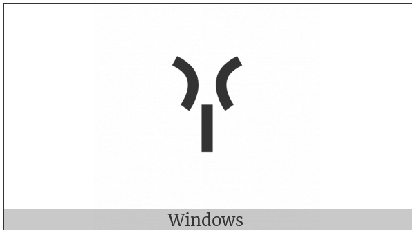 Old Turkic Letter Orkhon Ag on various operating systems