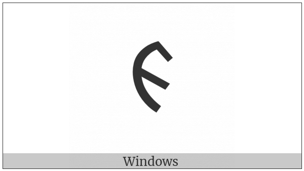 Old Turkic Letter Orkhon Aeg on various operating systems
