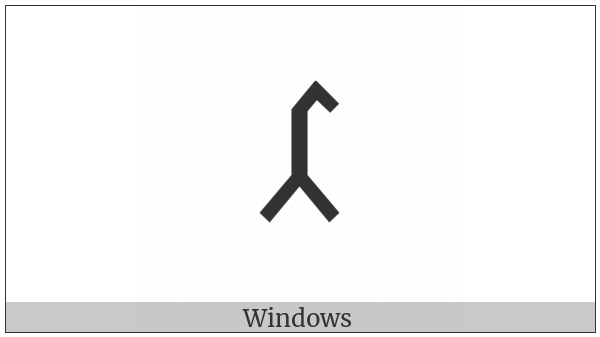 Old Turkic Letter Yenisei Aeg on various operating systems