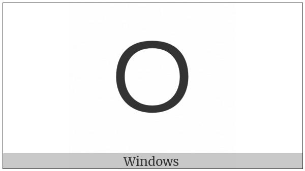 Old Turkic Letter Yenisei Ay on various operating systems