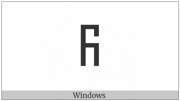 Old Turkic Letter Orkhon Oek on various operating systems