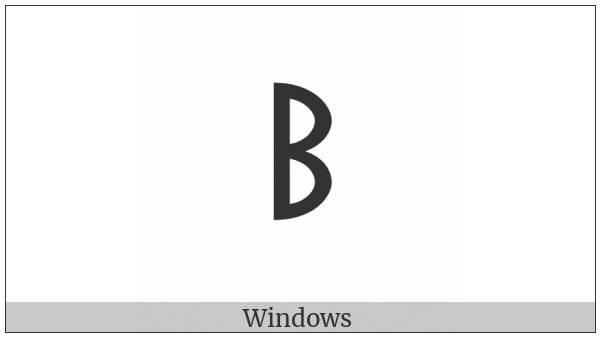 Old Turkic Letter Yenisei Oek on various operating systems