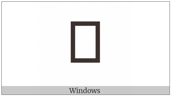 Old Hungarian Capital Letter Ak on various operating systems