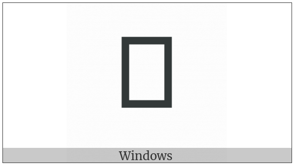 Old Hungarian Capital Letter Ent on various operating systems