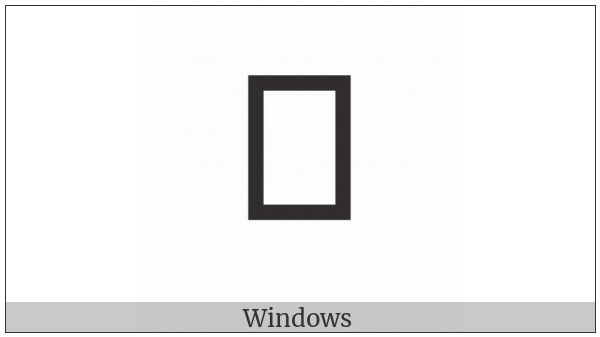 Old Hungarian Capital Letter Ent-Shaped Sign on various operating systems