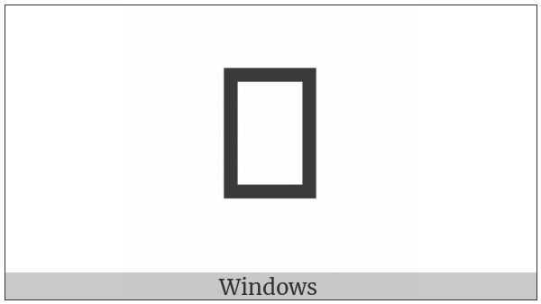 Balinese Letter Ikara on various operating systems