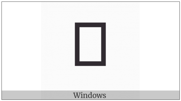 Brahmi Letter Kha on various operating systems
