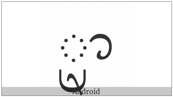 Balinese Vowel Sign Ra Repa Tedung on various operating systems
