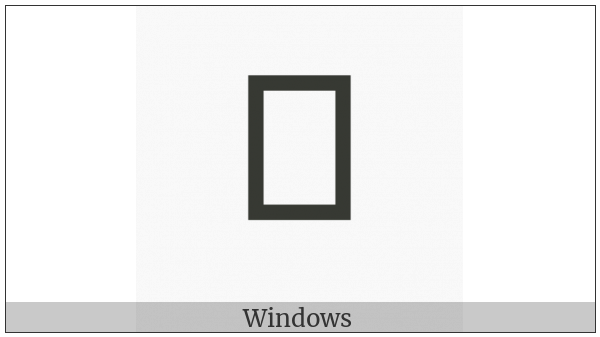 Brahmi Number Three on various operating systems