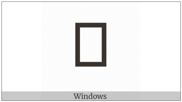 Balinese Letter Ef Sasak on various operating systems