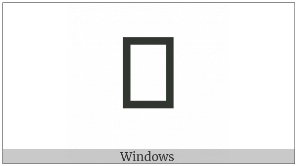 Chakma Letter Caa on various operating systems