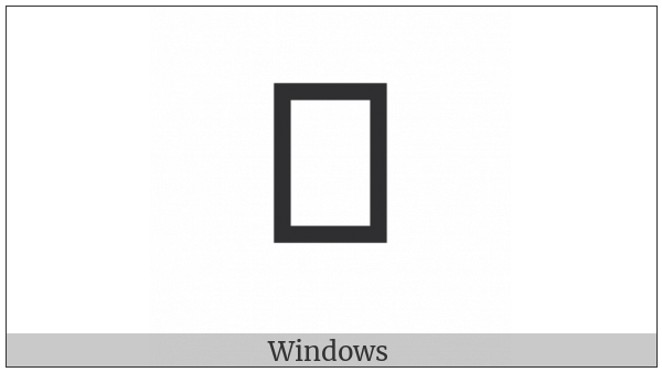 Chakma Letter Dhaa on various operating systems