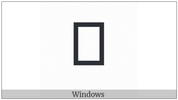 Mahajani Letter U on various operating systems