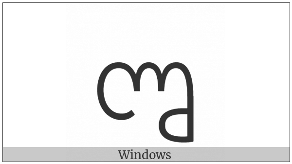 Sinhala Archaic Digit Four on various operating systems