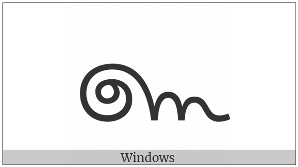 Sinhala Archaic Digit Five on various operating systems