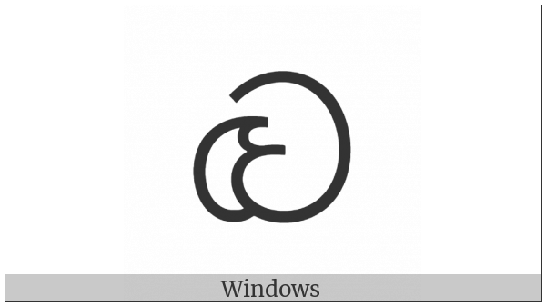Sinhala Archaic Digit Six on various operating systems