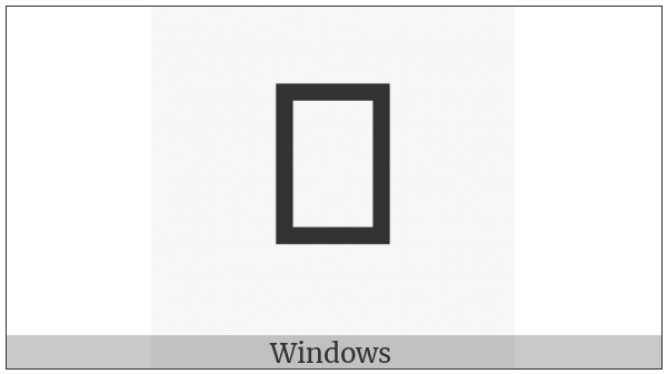 Khojki Letter Ja on various operating systems
