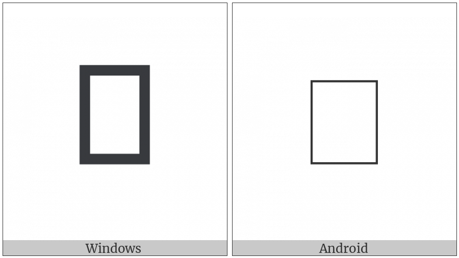 Khojki Letter Jja on various operating systems