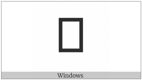 Khojki Letter Bha on various operating systems