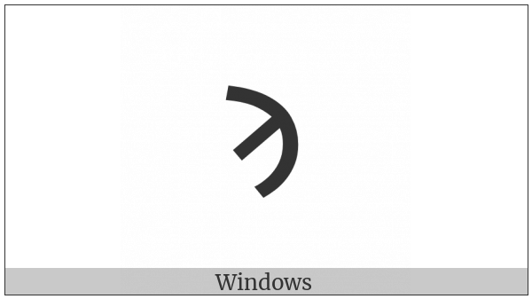 Multani Letter Na on various operating systems