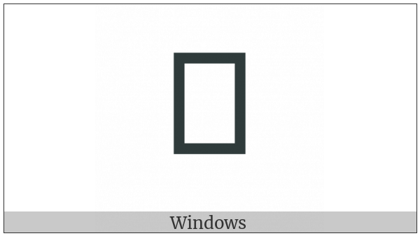 Khudawadi Letter Uu on various operating systems