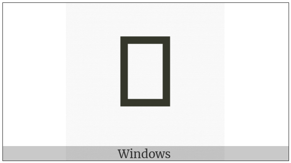 Khudawadi Letter Ga on various operating systems