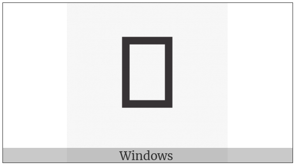 Khudawadi Letter Tta on various operating systems