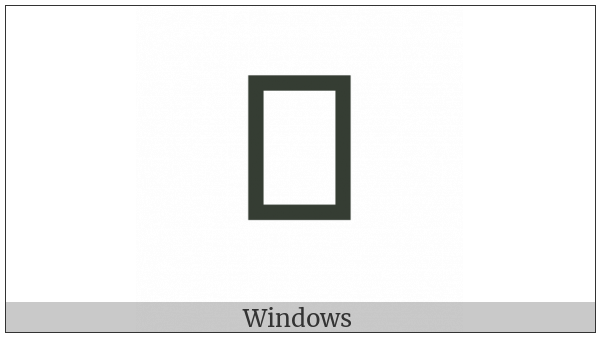 Khudawadi Letter Ta on various operating systems