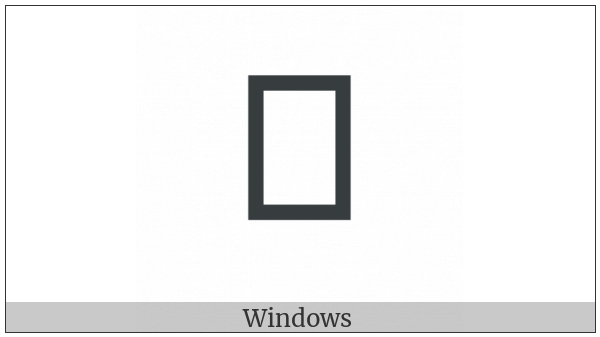 Khudawadi Letter Tha on various operating systems