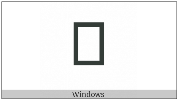 Khudawadi Letter Ba on various operating systems
