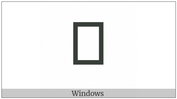 Khudawadi Letter Bba on various operating systems