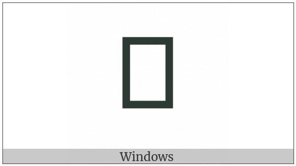 Khudawadi Vowel Sign Ii on various operating systems