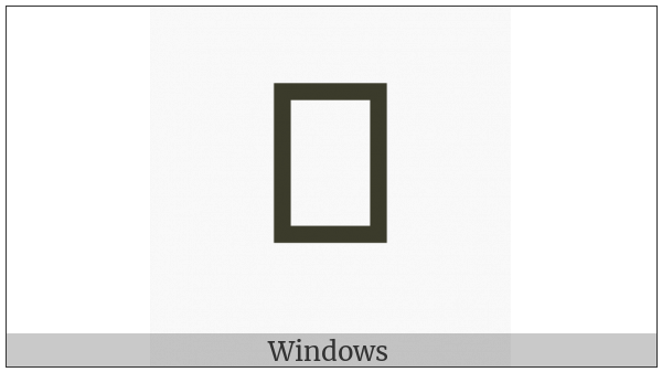 Khudawadi Digit Four on various operating systems