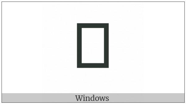 Sundanese Letter O on various operating systems