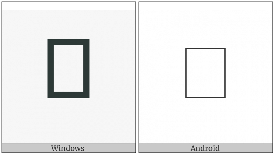 Grantha Vowel Sign Vocalic Ll on various operating systems