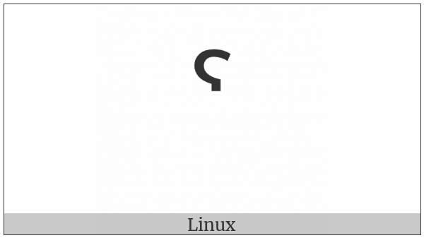 Modifier Letter Reversed Glottal Stop on various operating systems