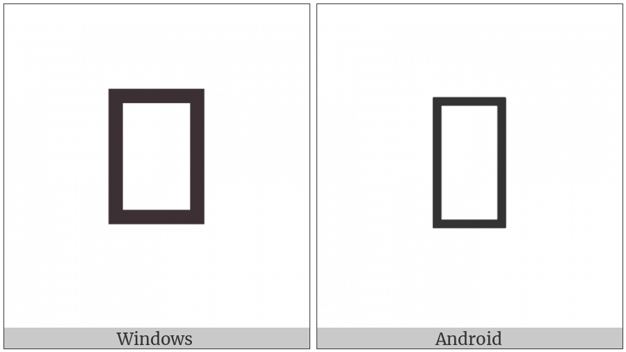 Tirhuta Letter A on various operating systems