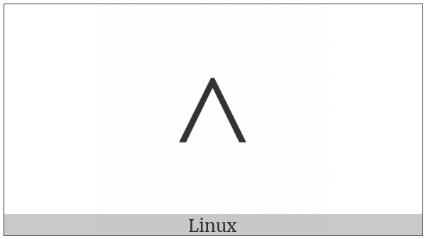 Modifier Letter Up Arrowhead on various operating systems